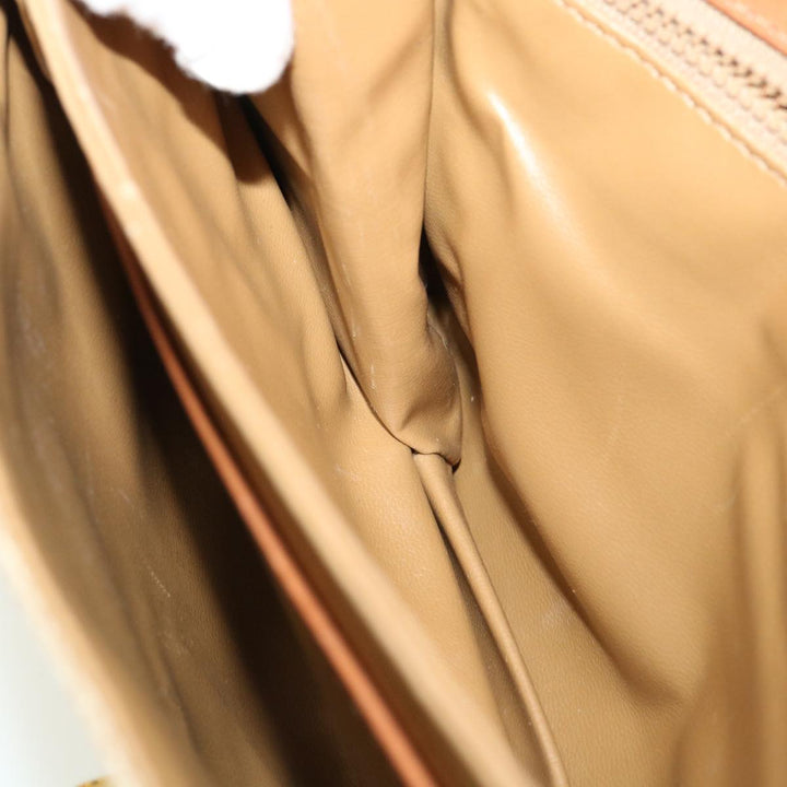 Celine Macadam Canvas Shoulder Bag Beige  32455