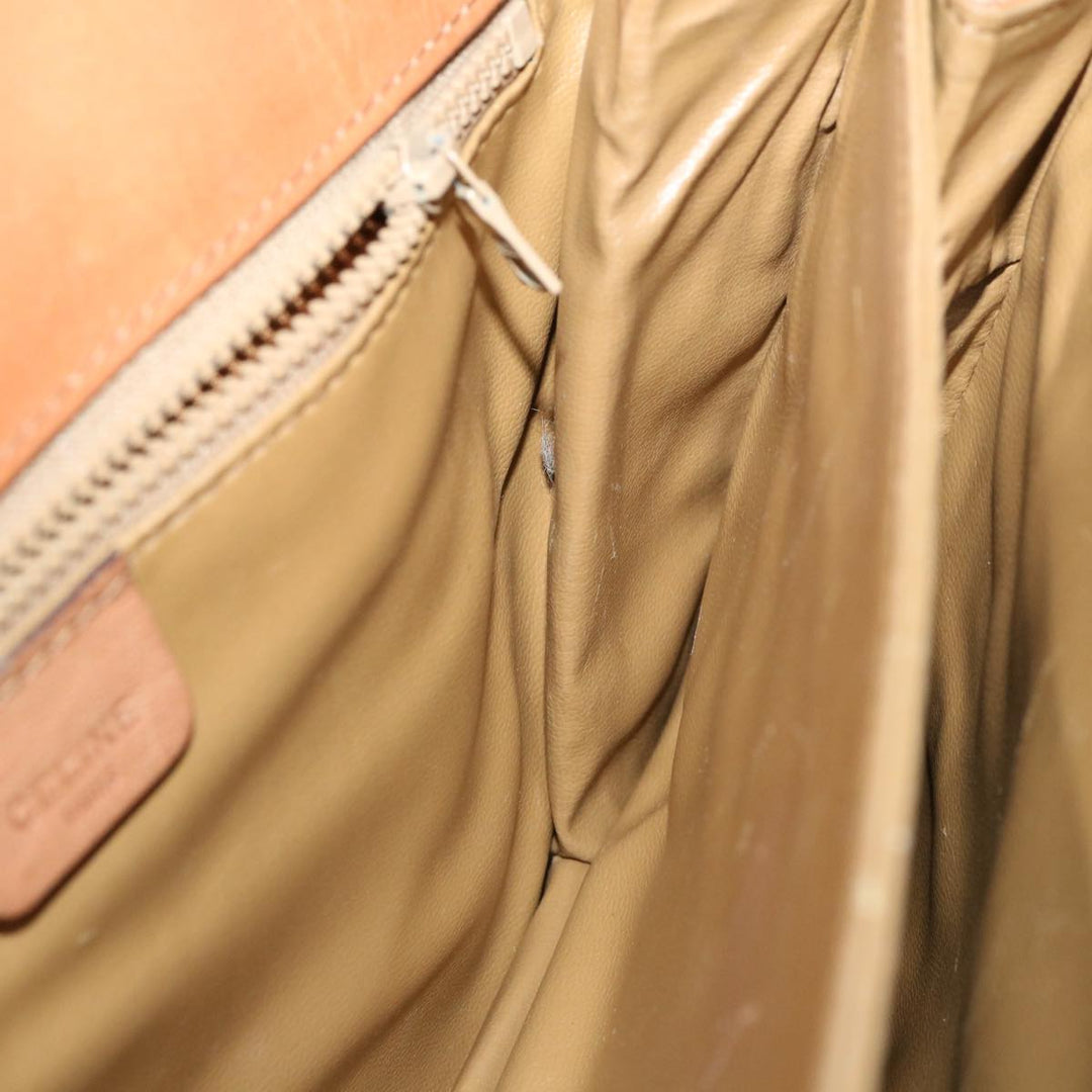 Celine Macadam Canvas Shoulder Bag Beige  32455