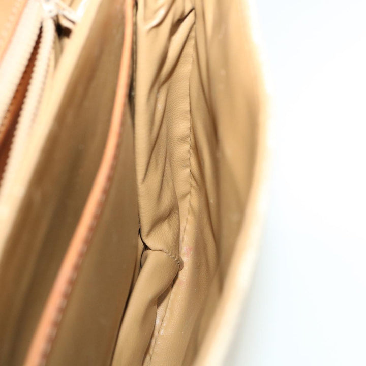 Celine Macadam Canvas Shoulder Bag Beige  32455