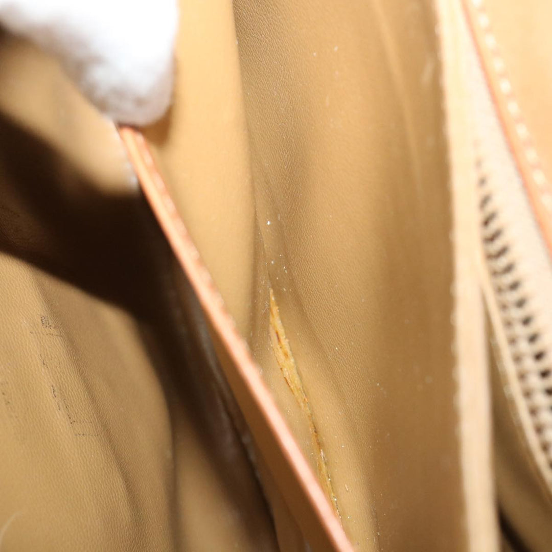 Celine Macadam Canvas Shoulder Bag Beige  32455