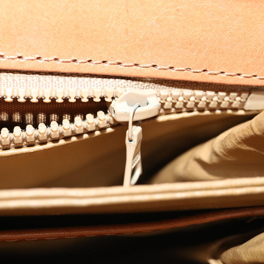 Celine Macadam Canvas Shoulder Bag Beige  32455