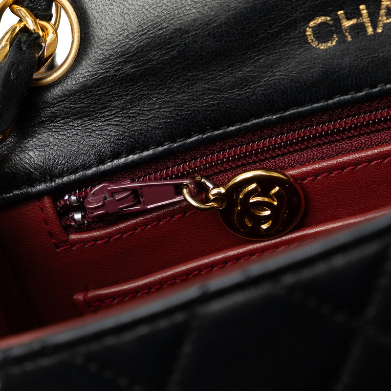 Top Quality Chanel Mini Flap Bag in Lambskin Black Ladies
