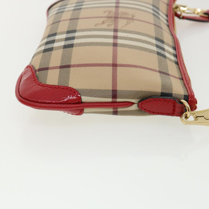 Top Quality Burberry Nova Check Shoulder Bag PVC Leather bright rose 3910756 Auth 32762A