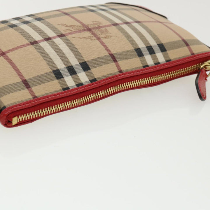 Top Quality Burberry Nova Check Shoulder Bag PVC Leather bright rose 3910756 Auth 32762A