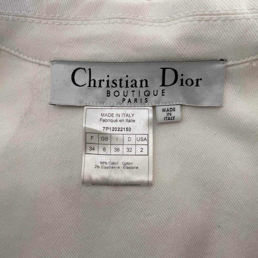 #Christian Top quality Dior/Denim Jkt/38/WHT/Denim