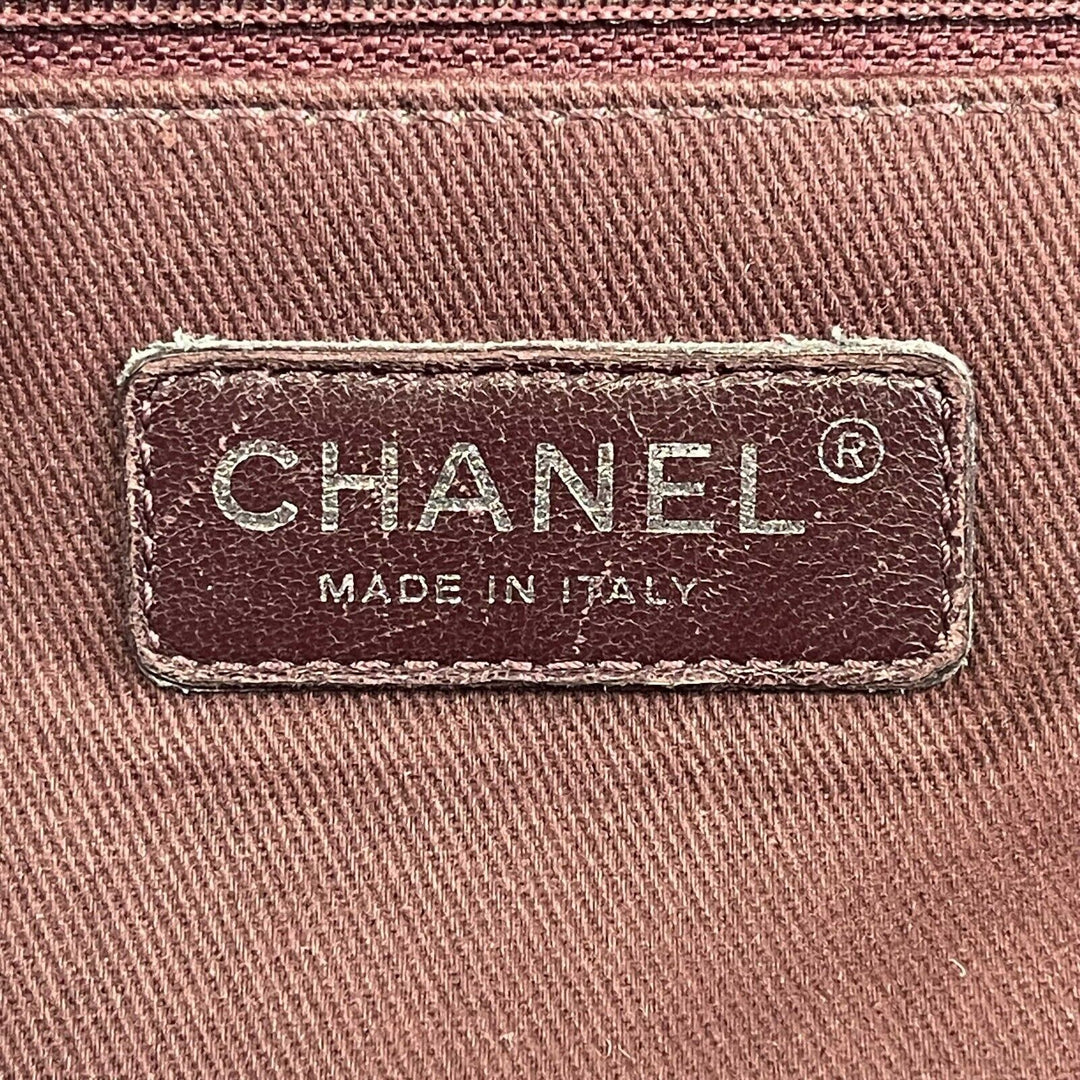 Chanel - Calfskin Quilted Large CC Enchained Accordion - Gray Shoulder Bag