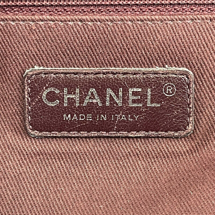 Chanel - Calfskin Quilted Large CC Enchained Accordion - Gray Shoulder Bag