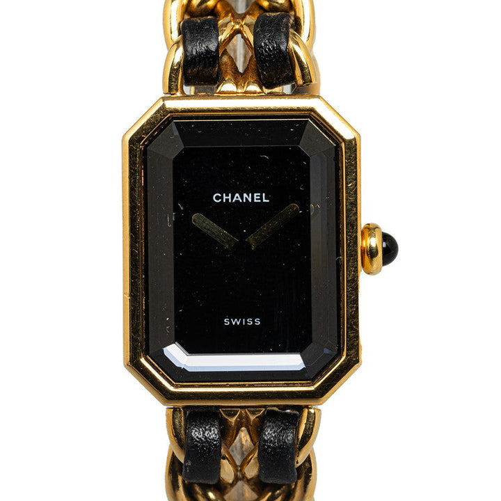 Top Quality Chanel Premium  Size L H0001 Quartz Black Screen Mackie  CHANEL