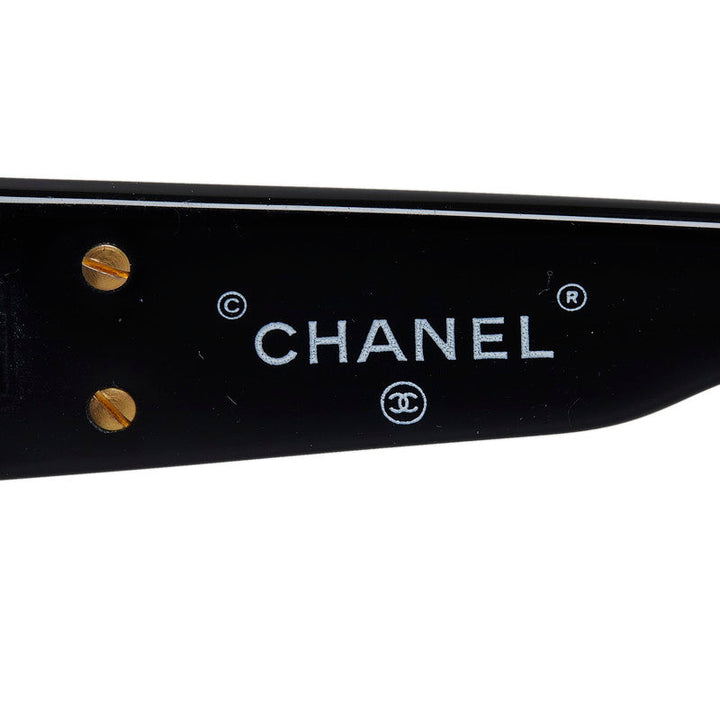 Top Quality Chanel Vintage Cocomark Boston Gold  un Glasses 0006 Black   Chanel