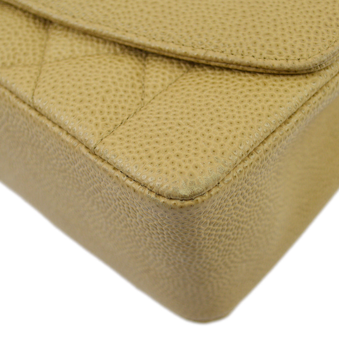 Top Quality Chanel Beige Caviar Medium Diana Shoulder Bag