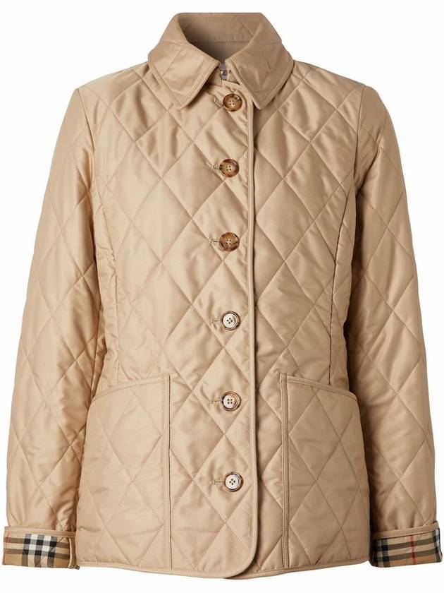 Burberry Diamond Quilted Thermoregulated Jacket New Chino Beige