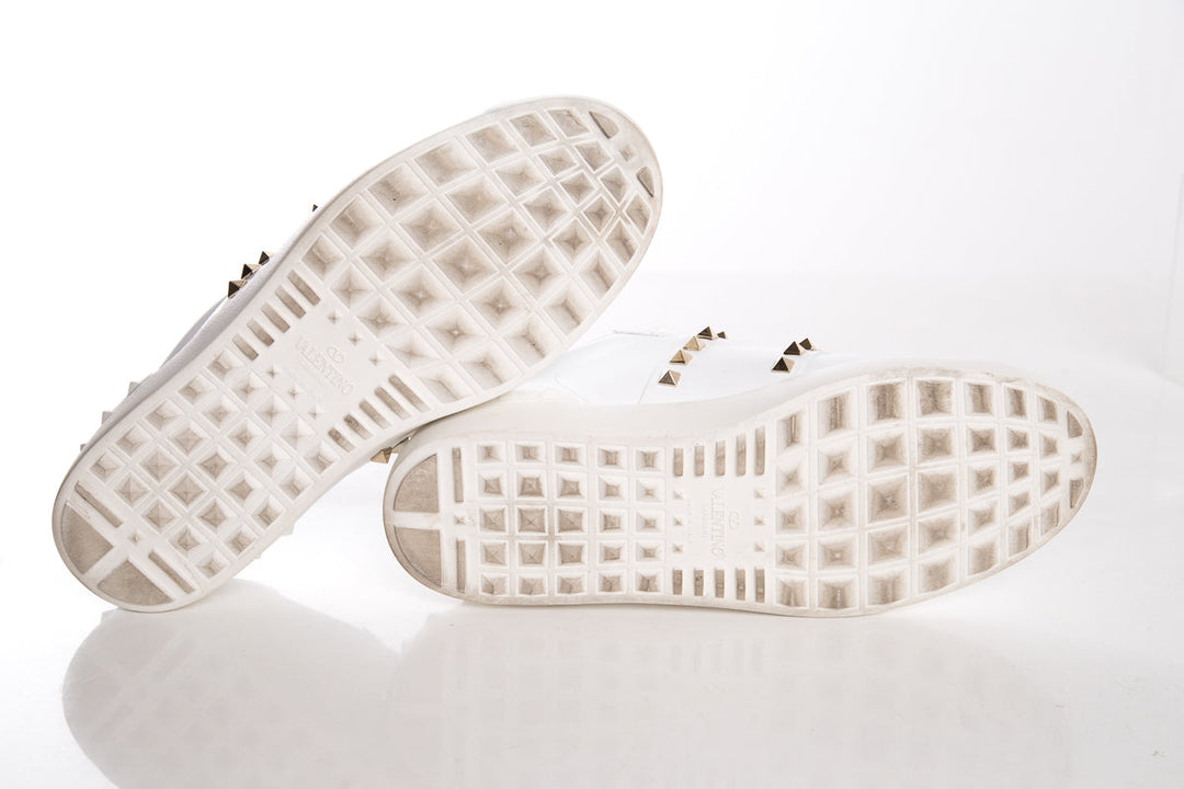 Valentino White Rockstud  Sneakers SZ 42