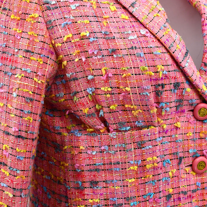 Top Quality Chanel Single Breasted Jacket Pink #38