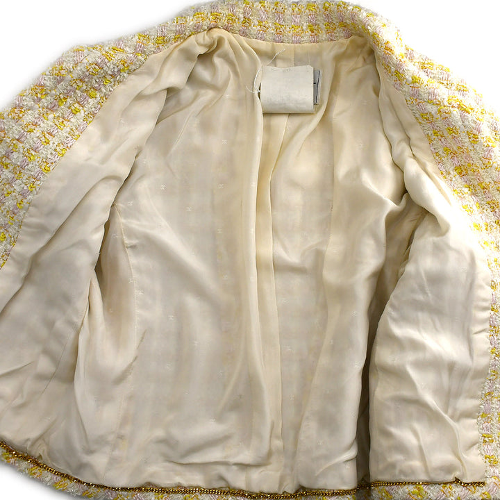 Top Quality Chanel Setup Suit Jacket Skirt Yellow 28 #42