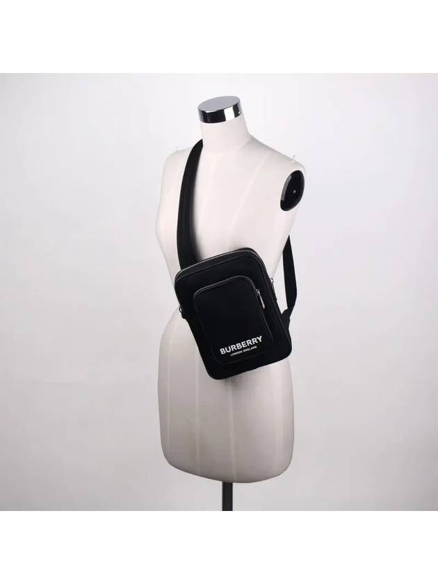 Burberry Logo Print Kieran Cross Bag Black
