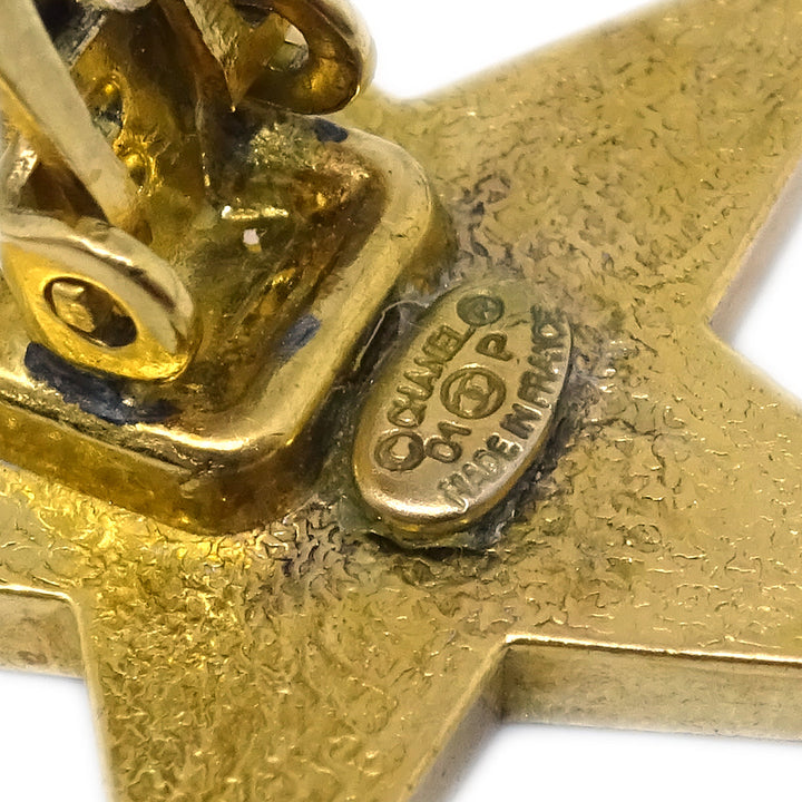 Top Quality Chanel Star Earrings Clip-On Blue 01P