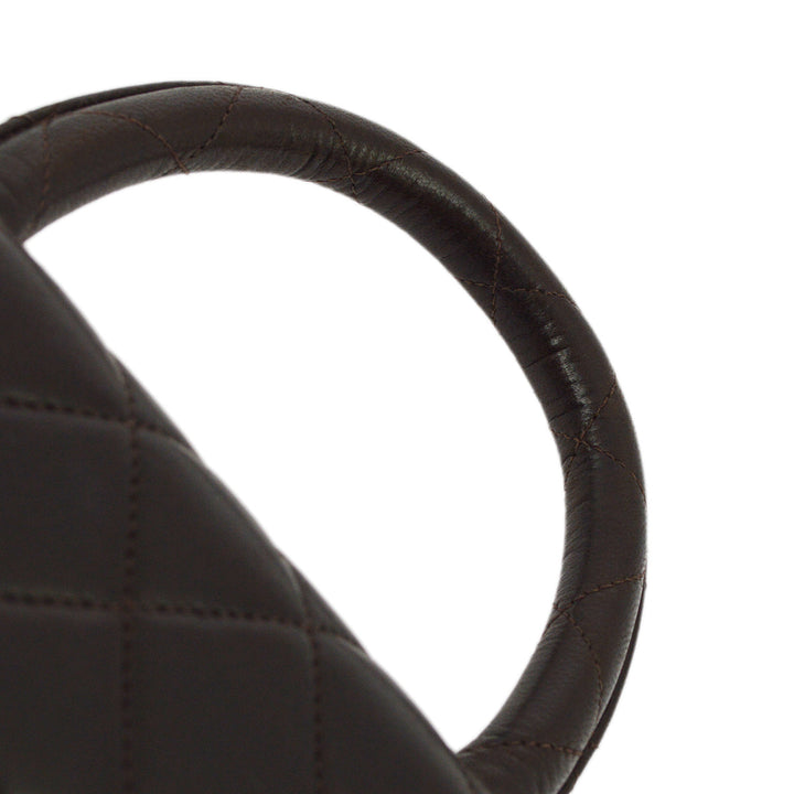 Top Quality Chanel Brown Lambskin Classic Flap Micro Handbag