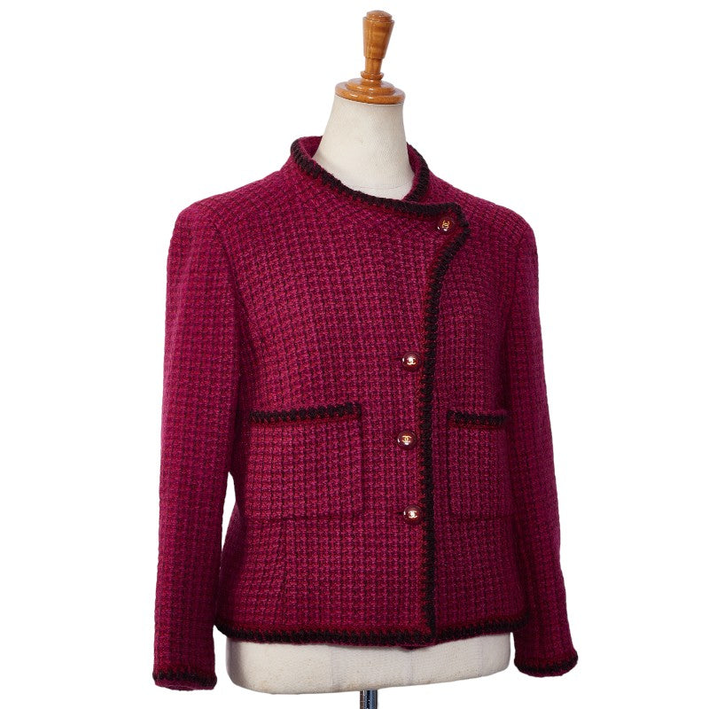 Top Quality Chanel P18110V10358 Black Jacket Wool Pink