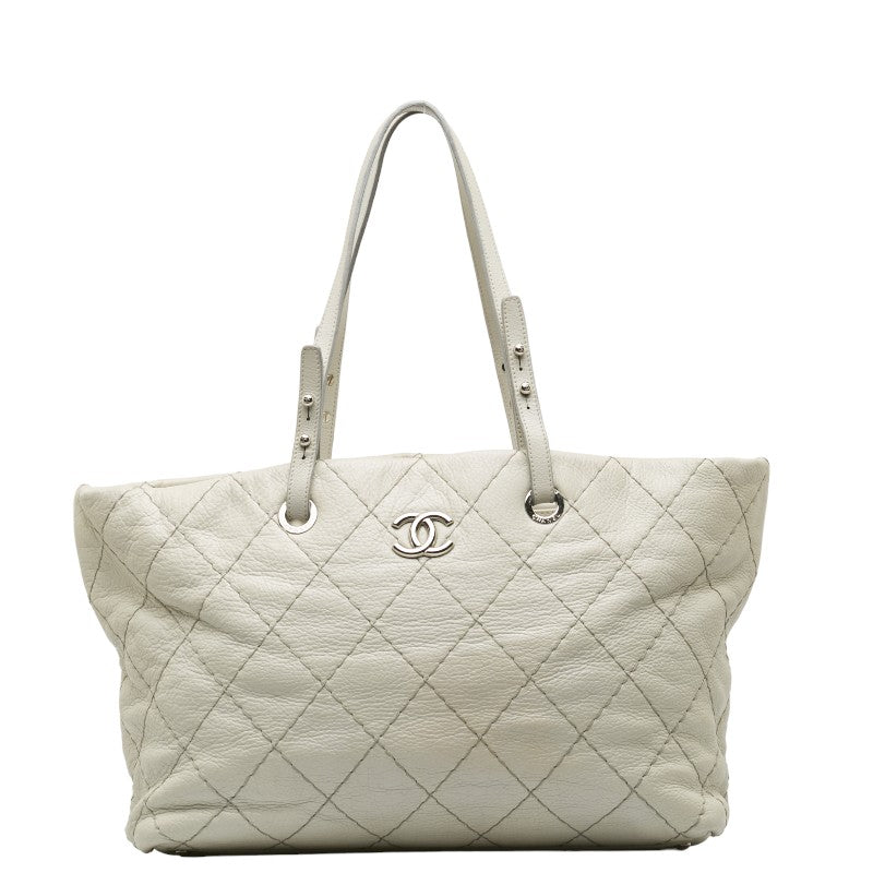 Top Quality Chanel Mattress Cocomark houlder Bag  Bag Gray Leather Lady Chanel