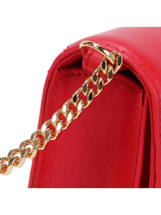 Burberry Lola Quilted Shoulder Bag Red