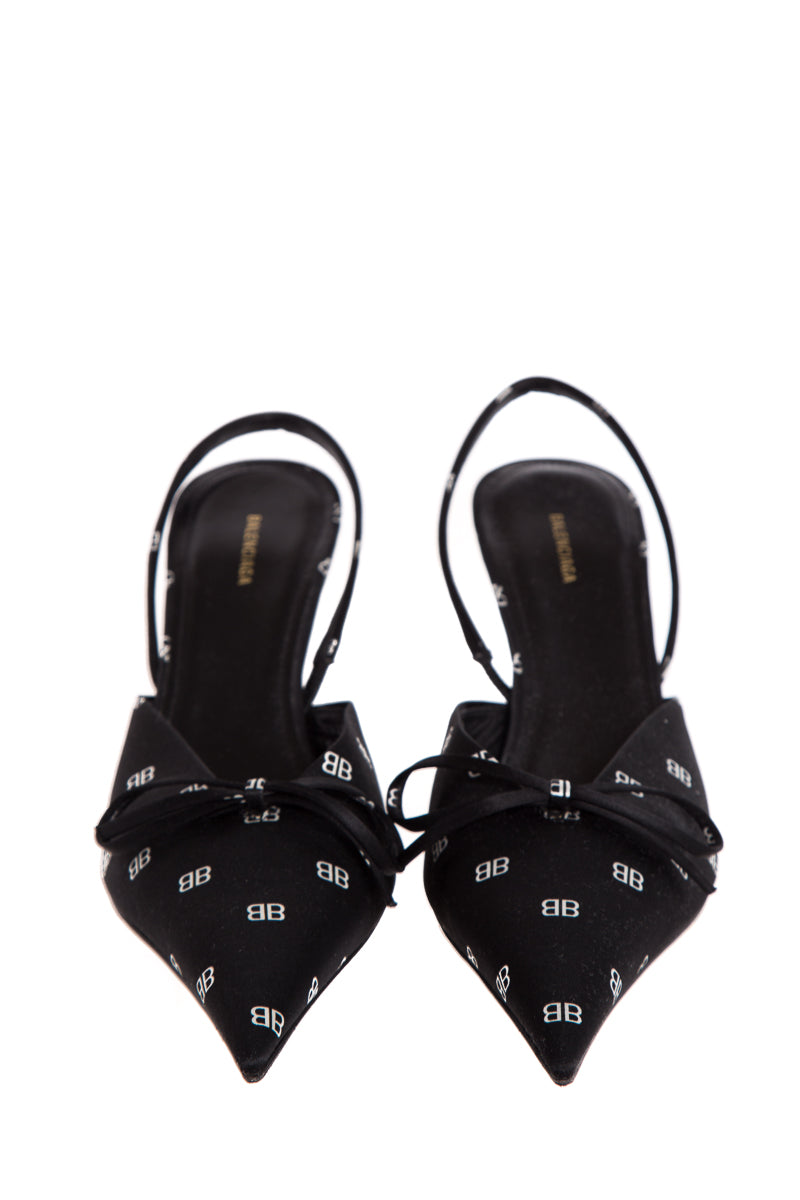 Balenciaga Black Slingback Heels SZ 36