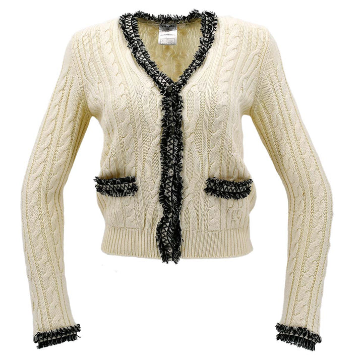 Top Quality Chanel Cardigan Ivory 05C #38