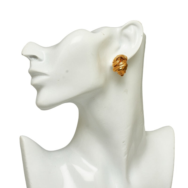 Top Quality Chanel Cocomark Waterdresser Earring Gold   Chanel