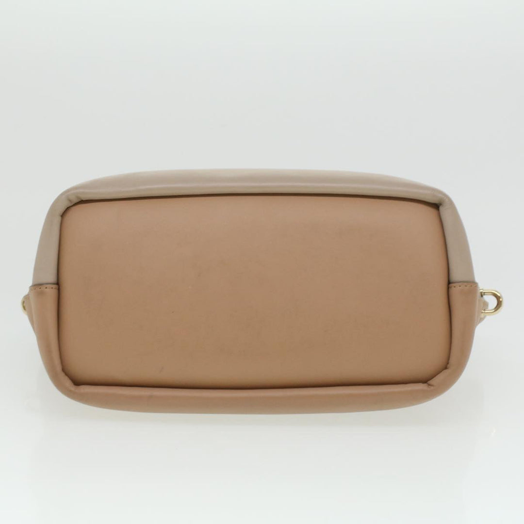 Chloe Bailey Hand Bag Leather 2way Beige Pink 35664