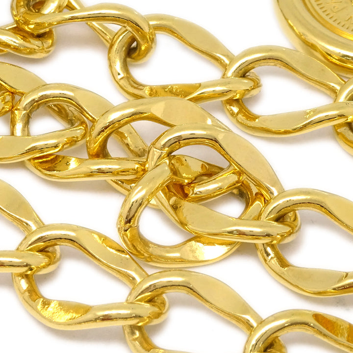 Top Quality Chanel Medallion Chain Belt Gold 94P Small New
