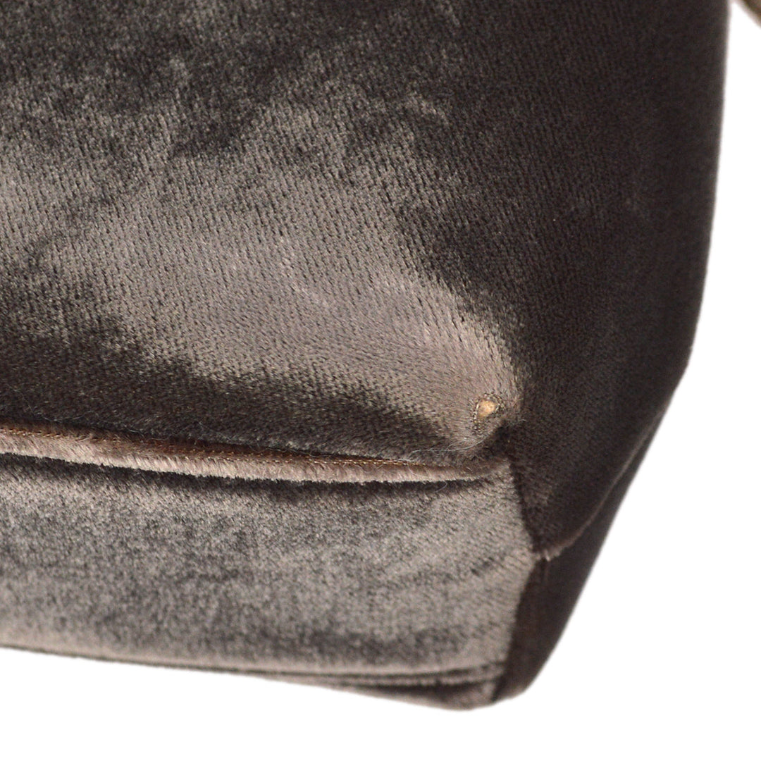 Top Quality Chanel Brown Velvet Handbag