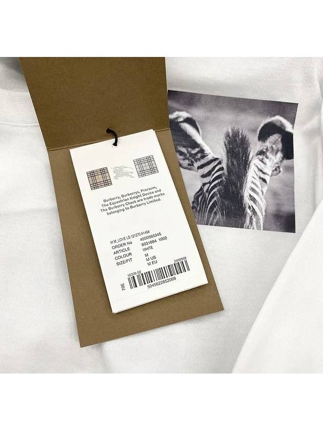 Burberry Men's Alphabet Print Long Sleeve T-Shirt White