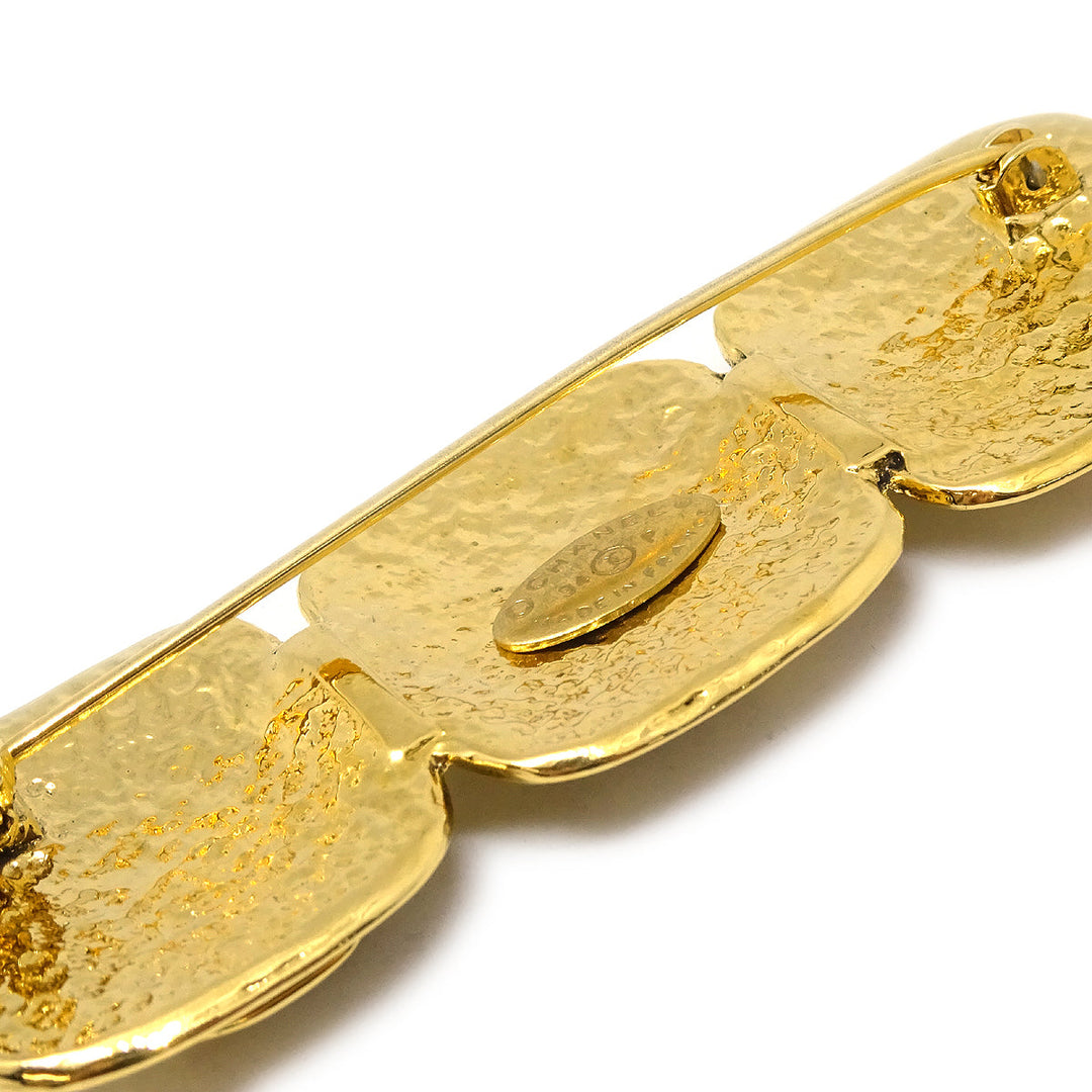 Top Quality Chanel Triple CC Brooch Pin Gold 94P
