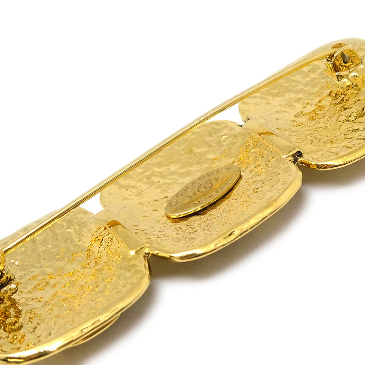 Top Quality Chanel Triple CC Brooch Pin Gold 94P