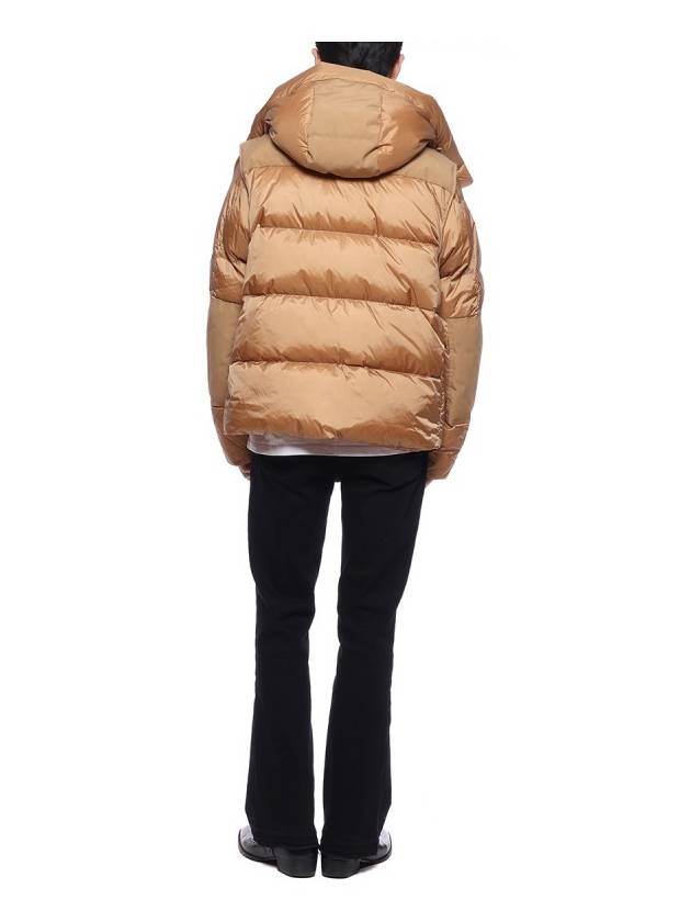 Burberry Detachable Sleeve Hooded Padding Beige