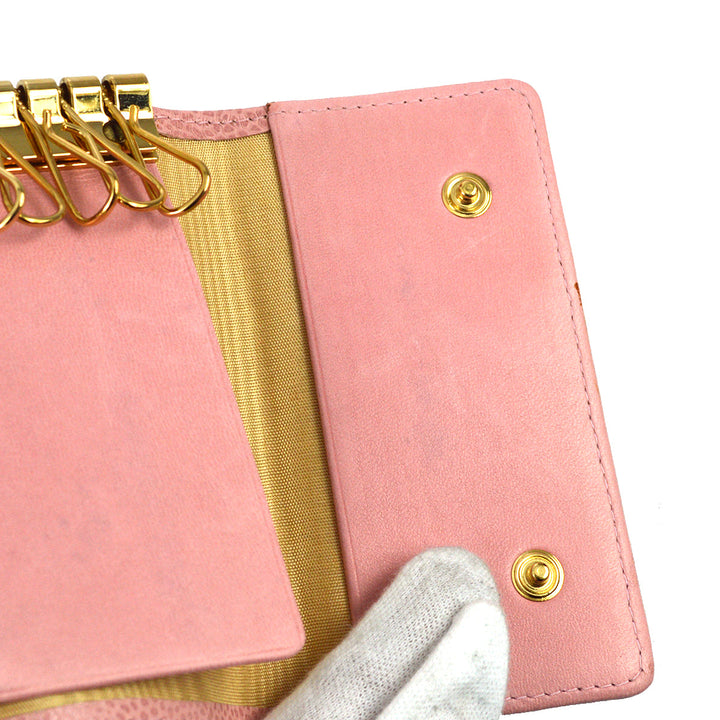 Top Quality Chanel 2003-2004 Timeless Key Case Pink Caviar