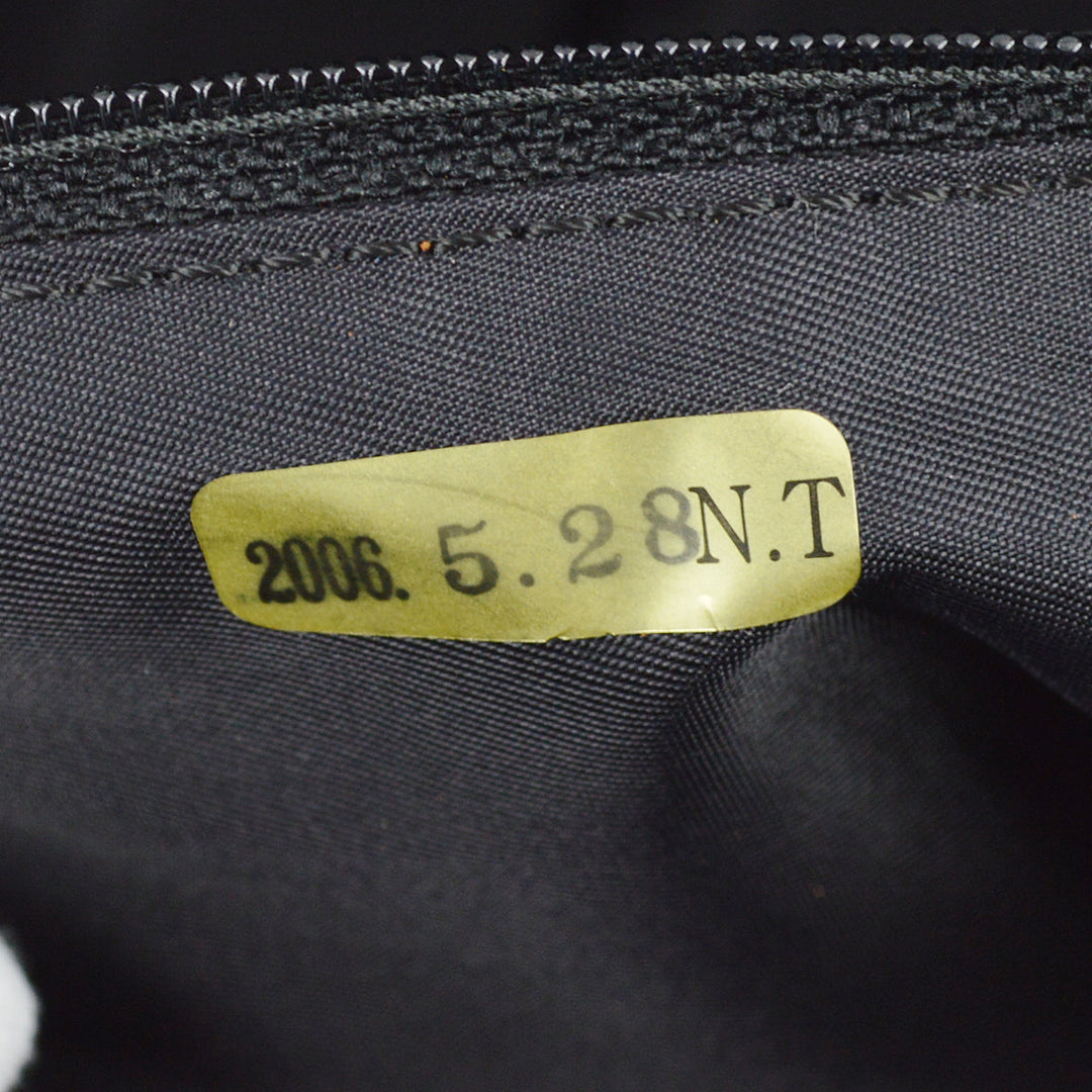 Top Quality Chanel 2005-2006 Black Jacquard Nylon New Travel Line Handbag