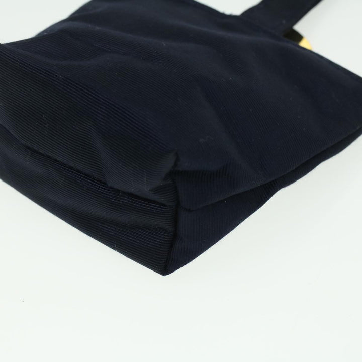 Celine Logo Pouch Nylon Navy  36351