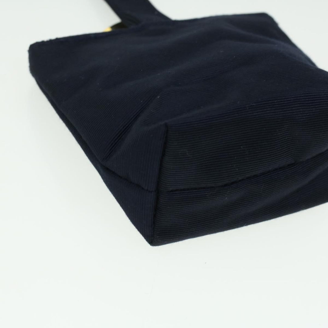 Celine Logo Pouch Nylon Navy  36351
