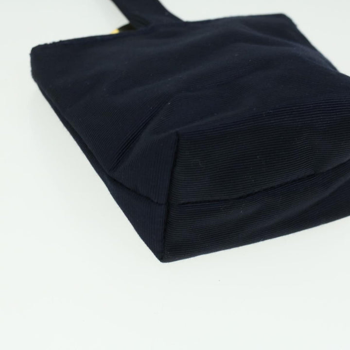 Celine Logo Pouch Nylon Navy  36351