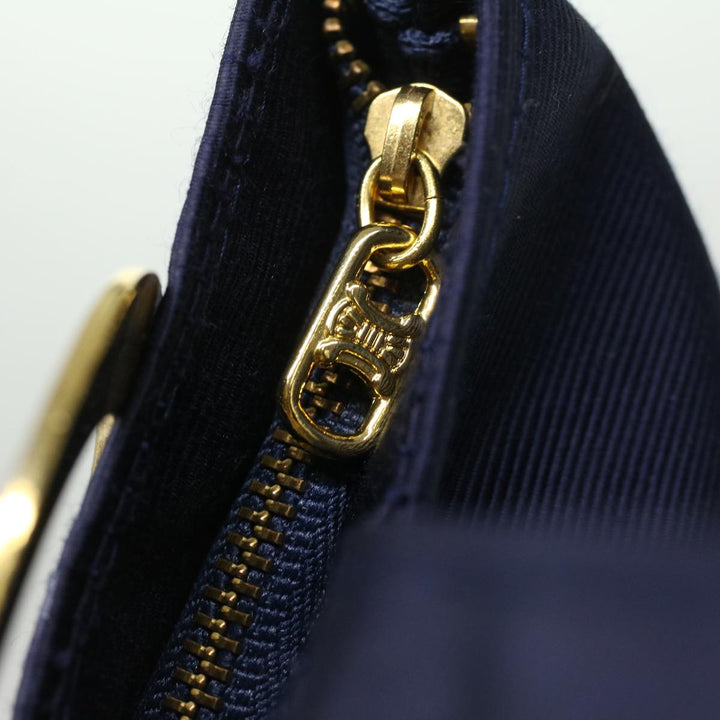 Celine Logo Pouch Nylon Navy  36351