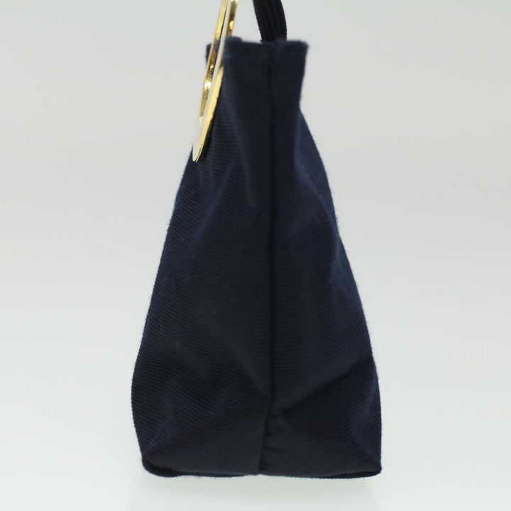 Celine Logo Pouch Nylon Navy  36351