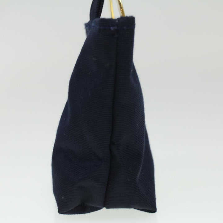 Celine Logo Pouch Nylon Navy  36351