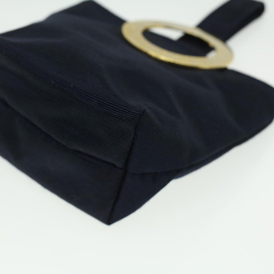 Celine Logo Pouch Nylon Navy  36351