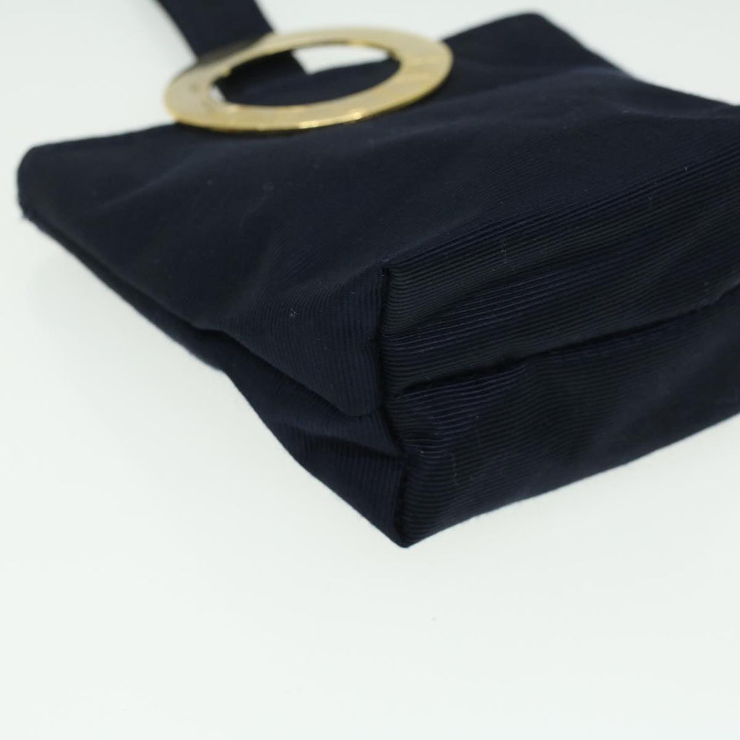 Celine Logo Pouch Nylon Navy  36351