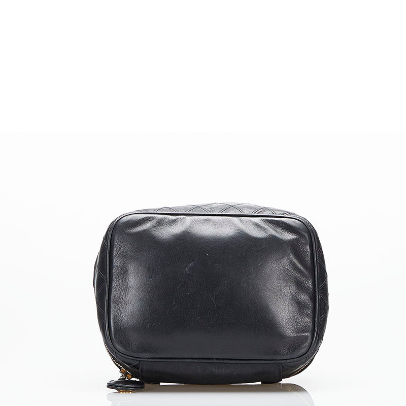 Top Quality Chanel Cocomark Vanity Bag Handbag Black Leather  Chanel