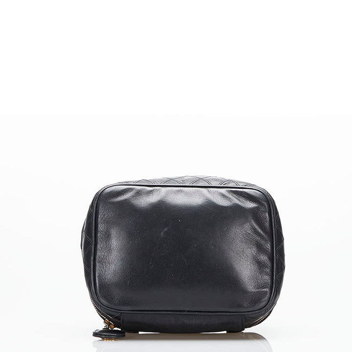 Top Quality Chanel Cocomark Vanity Bag Handbag Black Leather  Chanel