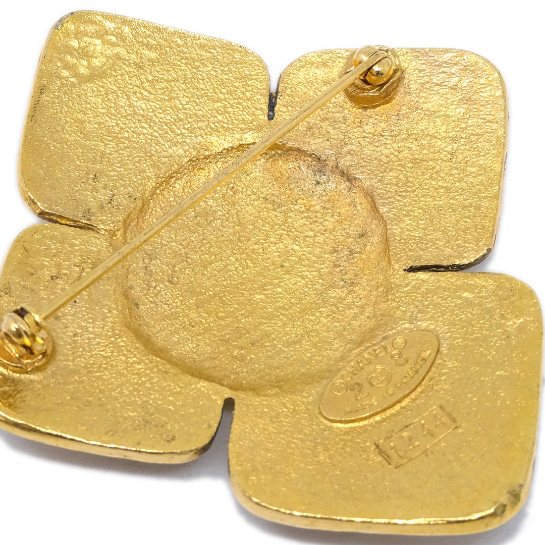 Top Quality Chanel Cross Brooch Pin Gold 28/1244