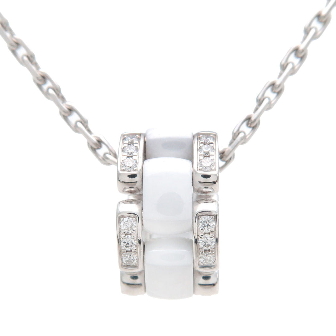 Top Quality Chanel Ultra Collection Diamond Necklace K18WG White Ceramic