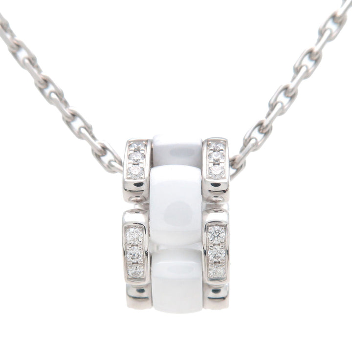 Top Quality Chanel Ultra Collection Diamond Necklace K18WG White Ceramic