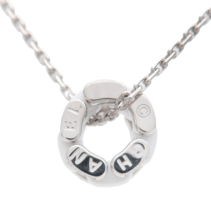 Top Quality Chanel Ultra Collection Diamond Necklace K18WG White Ceramic